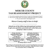 Mercer County Tax Reassessment Project Meeting Flyer 