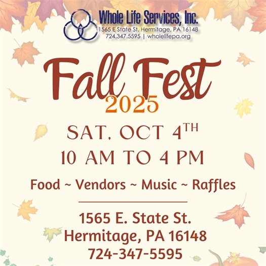 Whole Life Services Fall Festival Event Poster