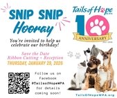 Tails of Hope Turns 10 Event Flyer