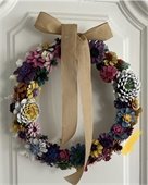 Pinecone wreath 