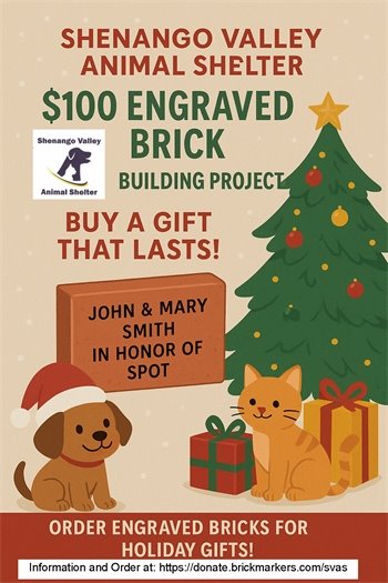 Animal Shelter Christmas Brick