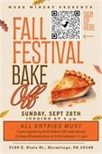Webb Winery Fall Festival Bake Off