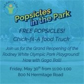 Popsicles in the Park Event Flyer