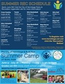 Summer Recreation Schedule
