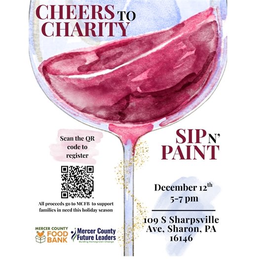 Cheers to Charity Event Flyer Square Crop