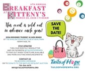 Tails of Hope Event Flyer - Breakfast at Kitteny's