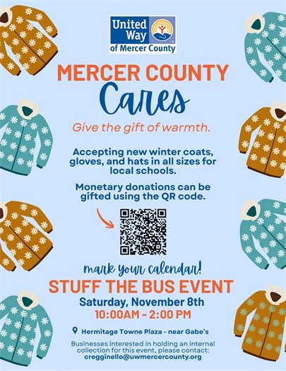 Mercer County Cares Coat Collection 