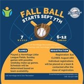 Fall Baseball Social Post