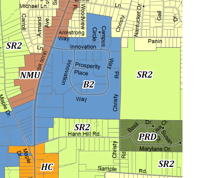 Zoning Map - LindenPointe